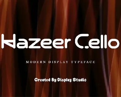 Hazeer Cello font