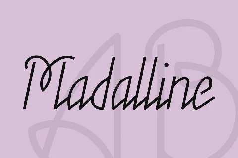 Madalline font