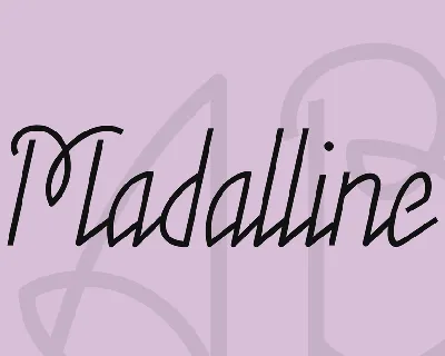 Madalline font