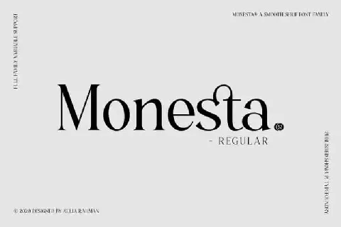 Monesta – Serif Demo font