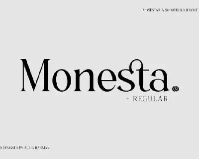 Monesta – Serif Demo font