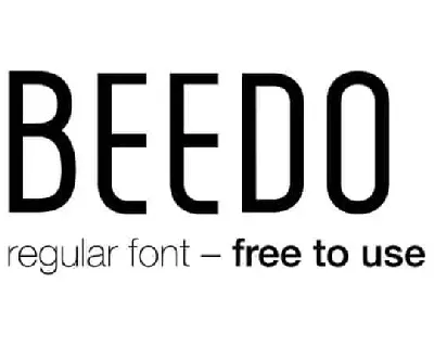 Beedo Display font