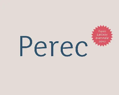 Perec font