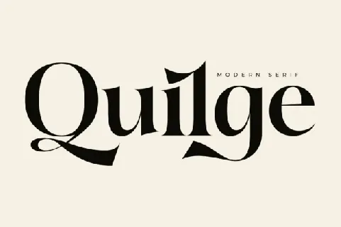 Quilge font