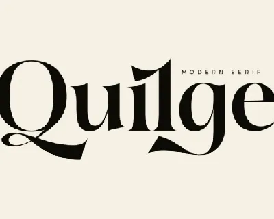 Quilge font