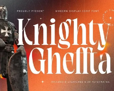 Knighty Gheffta font