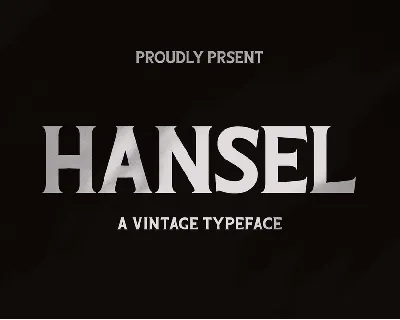 Hansel font