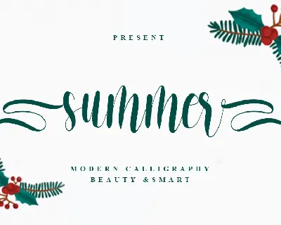 Summer Script font