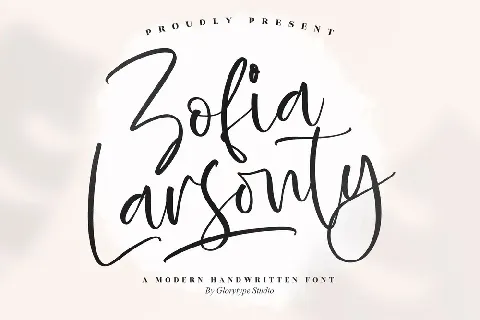 Zofia Larsonty font