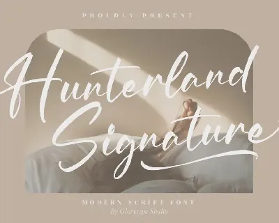 Hunterland Signature font