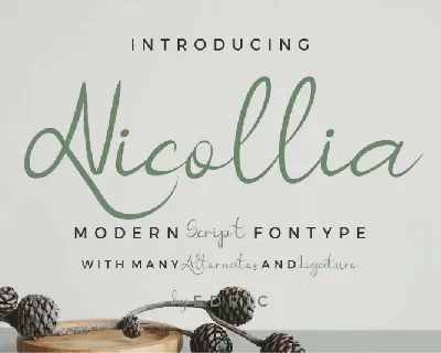 Nicollia Script font