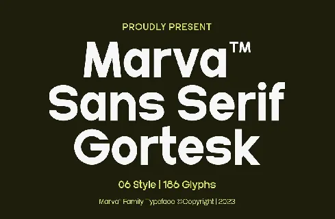 Marva font