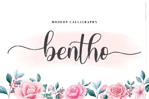 Bentho Calligraphy font