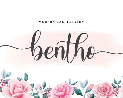 Bentho Calligraphy font