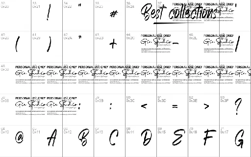 Best collections Personal Use Only font