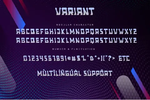 Variant - Personal use font