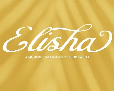 Elisha Script font