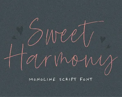 Sweet Harmony font