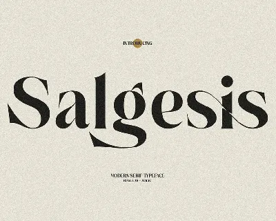 Salgesis font