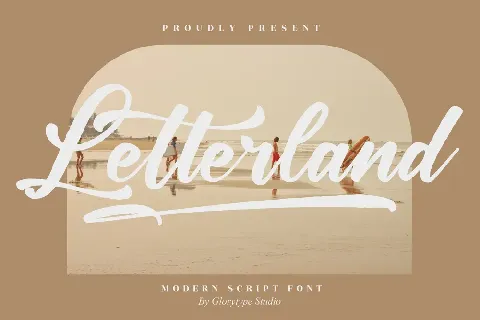 Letterland â€“ Modern Script font
