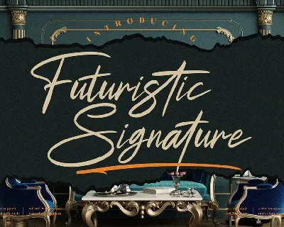 Futuristic Signature font