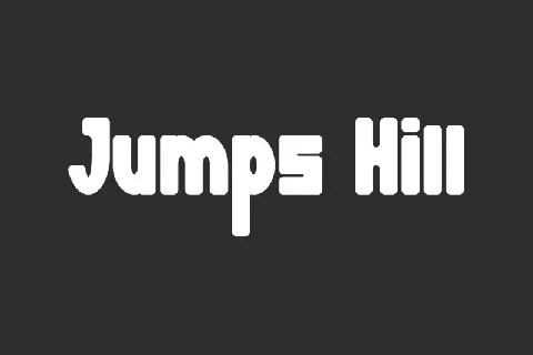 Jumps Hill Display font