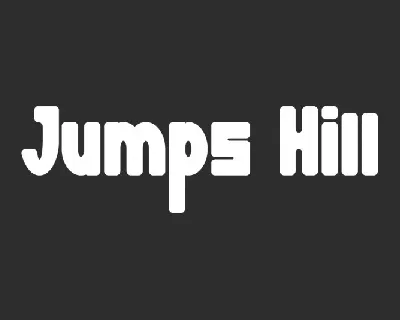 Jumps Hill Display font