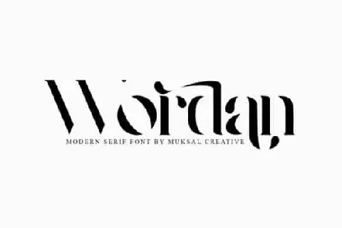 Wordan Serif font