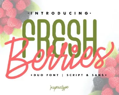 Fresh Berries Duo font