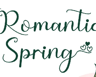 Romantic Spring font