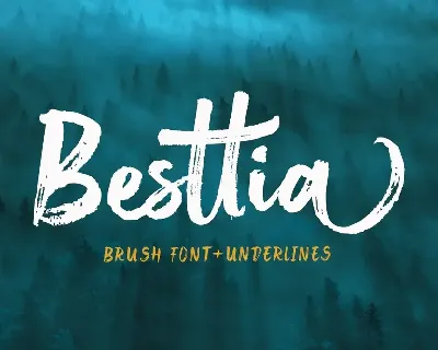 Besttia Brush font