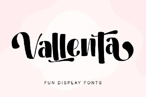 Vallenta - Personal use font