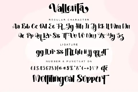 Vallenta - Personal use font