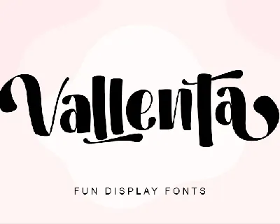 Vallenta - Personal use font