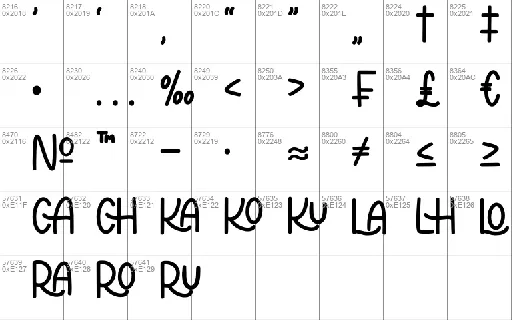 NCL Ricadelho font