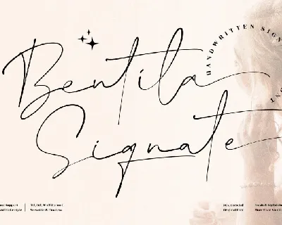 Bentila Signate font