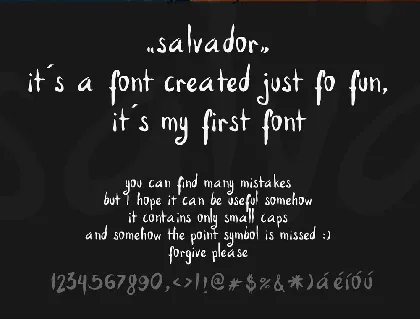 Salvador font