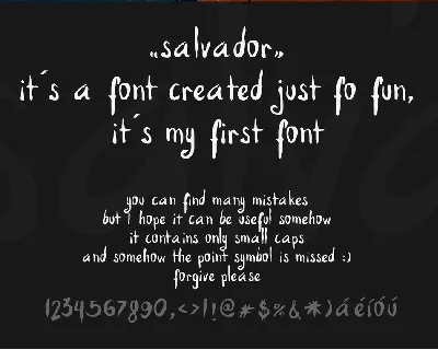 Salvador font