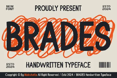 BRADES font