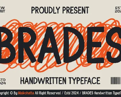 BRADES font