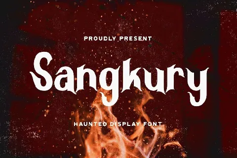 Sangkury Haunted font