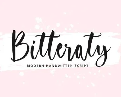 Bitteraty font