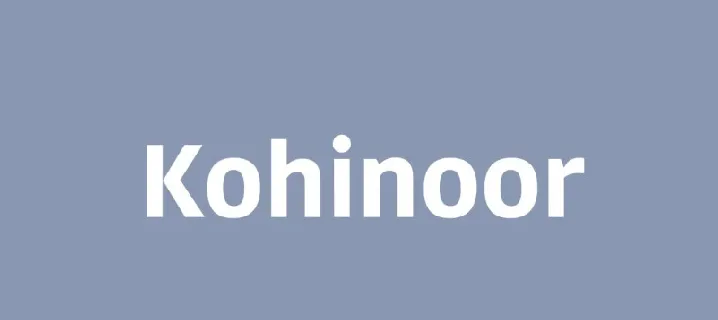 kohinoor Family font