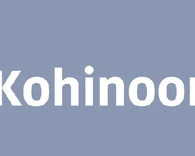 kohinoor Family font