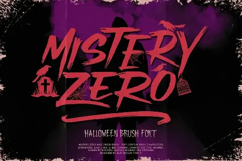 Mistery zero font