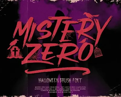 Mistery zero font