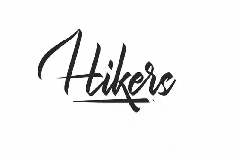 Hikers Calligraphy font