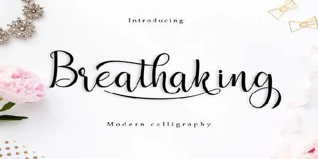 Breathaking font