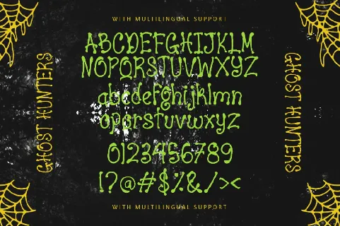 Ghost Hunters font