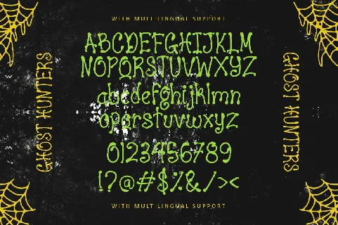 Ghost Hunters font